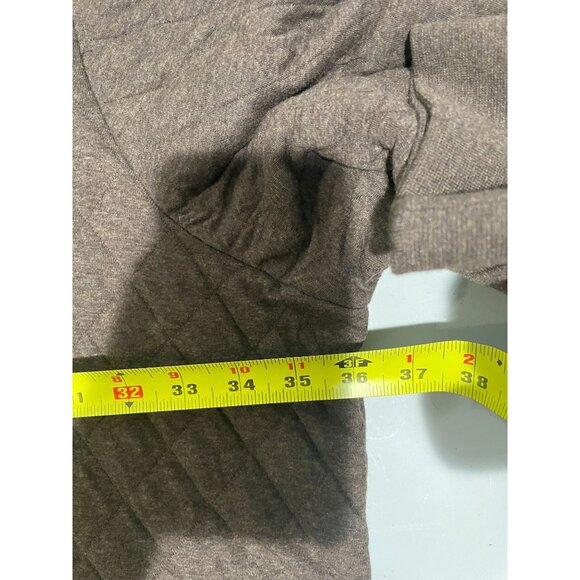 Polo Ralph Lauren Brown Heather Quilted Pullover Sweatshirt 6XB Cotton Blend Men - Picture 14 of 16